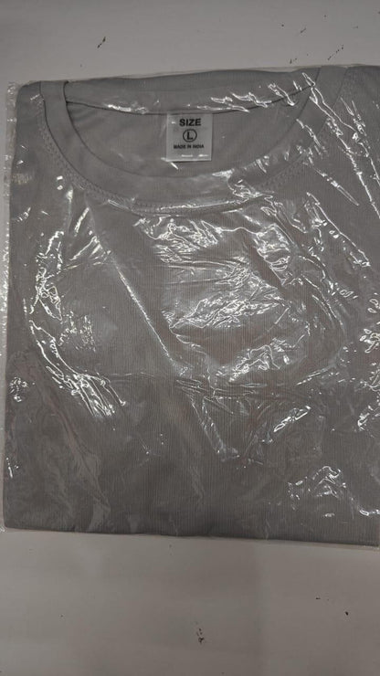 Men's Round Neck Polyester Casual T-shirt (Pack of 4)